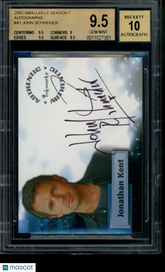 2002 Smallville S1 Autograph John Schneider as Jonathan Kent Auto BGS 9.5/10